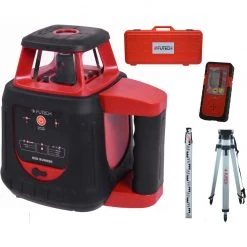 Futech 050.09.1E.CS-P Laser Rotatif Red Runner + Récepteur + Trépied 135 Cm
