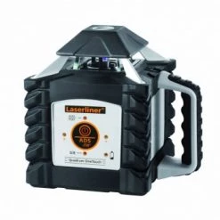Laserliner 053.200-2 Quadrum OneTouch 410 S SET Laser Rotatif + Bâton De Mesure Flexi Gratuit + Trépied à Broche P260 Cm