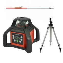 Futech 061.02.50.G Para Laser Rotatif Vert En Valise + Trépied 330 Cm + Règle 240 Cm