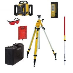 Stabila 19241 Laser Rotatif LAR 160 Rouge, Jeu De 7 Pièces