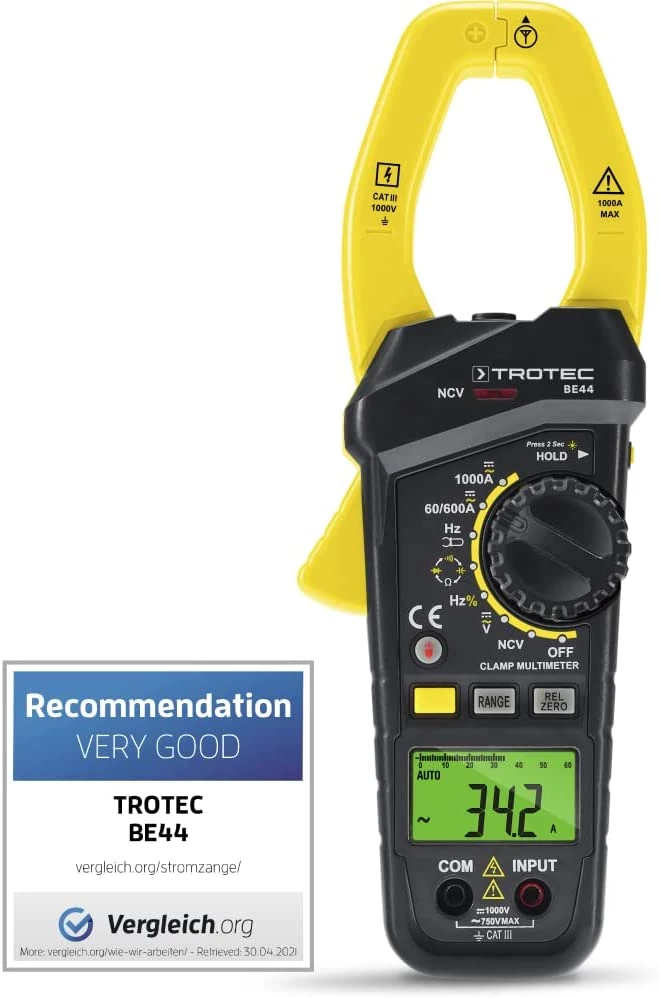 Trotec Détecteur De Tension 3510205244 Stromzange BE44 1 Trotec Détecteur De Tension 3510205244 Stromzange BE44