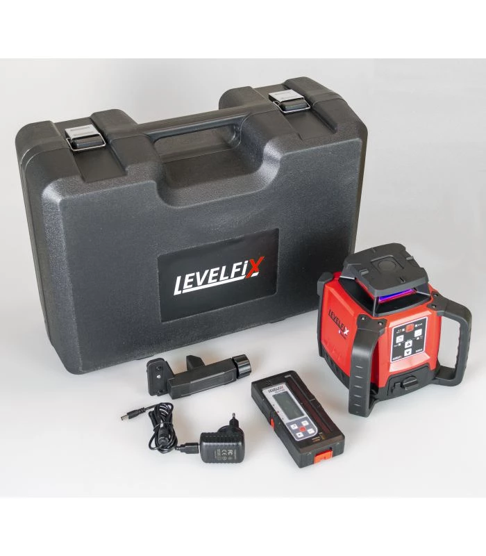 Levelfix Laser Rotatif 554510 550H Laser De Construction Horizontal Autonivelant + Mètre + Trépied 1 Levelfix Laser Rotatif 554510 550H Laser De Construction Horizontal Autonivelant + Mètre + Trépied