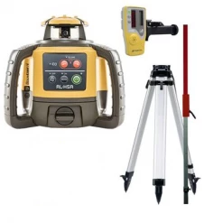 Topcon Laser Rotatif 555053 Laser De Chantier RL-H5A + Récepteur LS100D + Trépied + Bâton