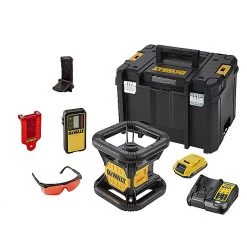 DeWalt Laser Rotatif DCE074D1R-QW 18V 2.0Ah Li-Ion Laser Rouge Rotatif Entièrement Automatique (intérieur)