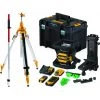DeWalt Laser Rotatif DCE080D1GS-SET 18V 2.0Ah Li-Ion Laser Vert Rotatif + DE0737 Bâton De Mesure + DE0735 Trépied 5/8".