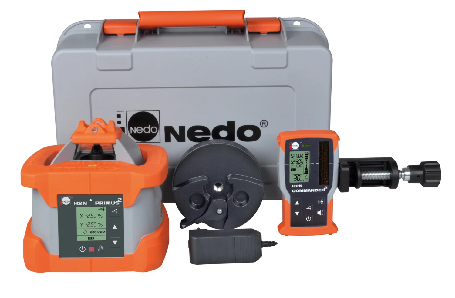 Nedo Laser Rotatif NV472031 Laser PRIMUS² H2N Downhill + Récepteur Laser COMMANDER² H2N 2 Nedo Laser Rotatif NV472031 Laser PRIMUS² H2N Downhill + Récepteur Laser COMMANDER² H2N – Image 2